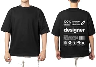 Black oversize Youth shirt back art over size TEXT job work (designer) 29