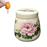 Hueveras con tapa, olla de cerámica y porcelana de 220 ml, plato for huevos al for el desayuno, tazas de postre Chawanmushi aptas for lavavajillas