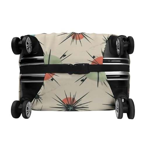Carry on Luggage Cover Atomic Stars Retro Pattern Suitcase Covers for Luggages Tsa Approved Travel Luggage Sleeve Protector Elastic Suitcase Protector Anti-Scratch Washable Fits 19-30 Inch Case -L 6