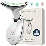 RenewaSkin Face & Neck Sculpting Tool Handheld Beauty Device with Gentle Light & Soothing Vibration At-Home Skincare Tool for a Smoother, Refreshed, and Radiant-Looking Complexion