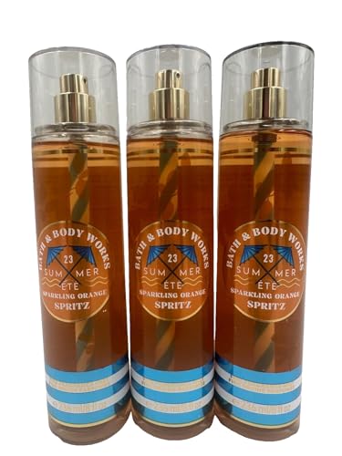 3 SPARKLING ORANGE SPRITZ Bath & Body Fine Fragrance Spray Mist Splash Fragrance
