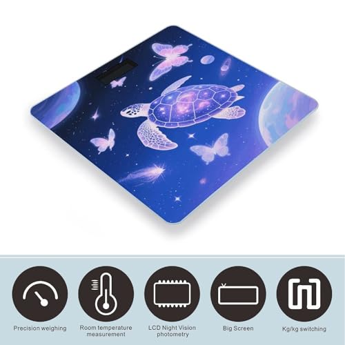 Báscula digital de baño con pantalla LCD vidrio templado miniatura 3