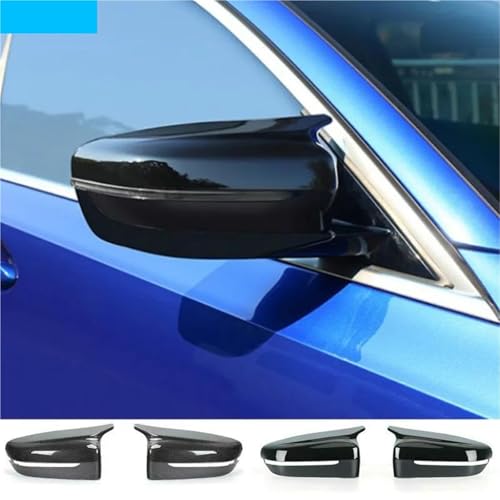 Coque de rétroviseur BMW look carbone forgé finition géométrique - 4