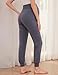 AMPOSH Women's Maternity Jogger Pants Soft Stretchy Sweatpants Pregnancy Lounge Clothes(Dark Gray, M)