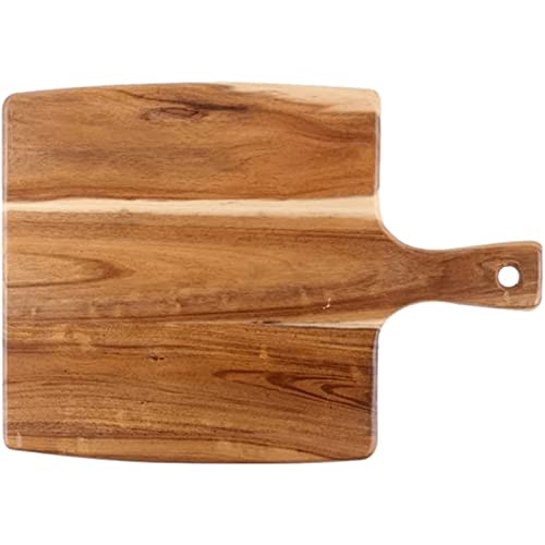 ZUMAHA Familiar Tabla de Cortar de Madera, Paleta para Pizza, Pan, cáscara de Fruta, bandejas para Servir Pasteles, Verduras, Plato para Carne, Bloques para Picar con Orificio para Colgar Durable
