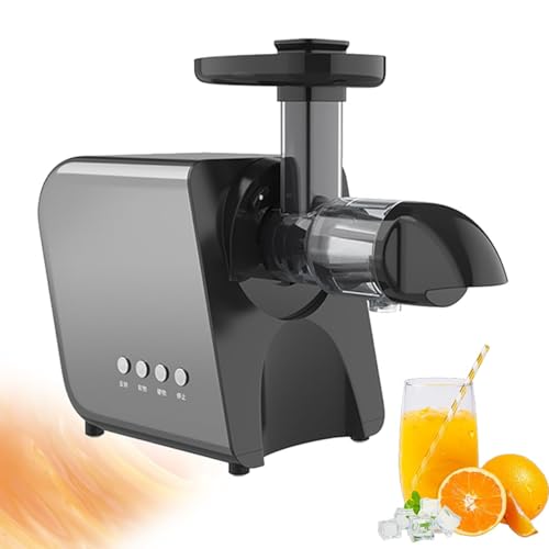 Exprimidor de prensa en frío | Exprimidor de alto rendimiento | Modos dobles suaves y duros para todas las frutas y verduras | Filtración de 3 etapas | Silencioso y fácil de limpiar
