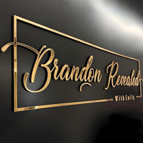 Large Custom Acrylic Signs for Business Professional 3D Laser Cut Acrylic Business Logo Sign Customized Personalized Business Name Sign for Wall Storefront Salon Office Company Retail Studio Cafe