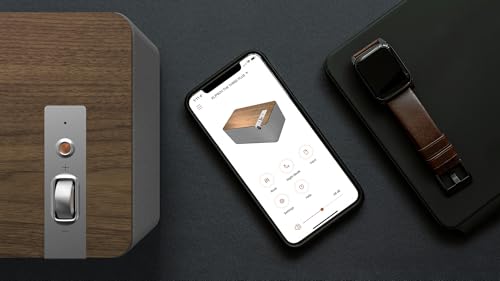 Image of Klipsch The Three Plus Premium Bluetooth Speaker System - Walnut | Biamplified 2.1 Stereo with Dual 2.25 inch Drivers, 5.25 inch Woofer, Bluetooth 5.3 Connect App Customization