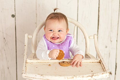 Baby Bibs Extra LARGE Toddler, Burp Cloth, Absorbent Feeding Reflux Drool Teething, Side Snap Button Unisex 4-Pack Gift Set for Boys and Girls