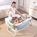 GLokpp Adulto bañera Plegable plástico del bebé Piscina for los niños Baño...