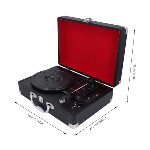 Platine Vinyle, Tourne-Disque BT Vintage avec Haut-parleurs, Platine Vinyle 3 Vitesses, Tourne-Disque USB avec Poignée pour Le Divertissement et la Décoration de la Maison - Les Beatles, Paul McCartney, John Lennon, RIngo Starr, George Harrison Platine Vinyle, Tourne-Disque BT Vintage avec Haut-parleurs, Platine Vinyle 3 Vitesses, Tourne-Disque USB avec Poignée pour Le Divertissement et la Décoration de la Maison – Image 3