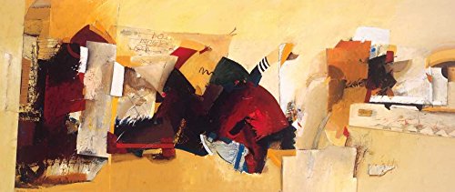 Affiche sur toile paysage secret Theo Den Boon chassis 56x136cm