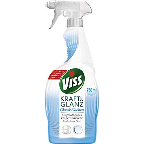 Viss Glas und Flächen Kraft und Glanz Reinigungsspray 750ml 3er Pack