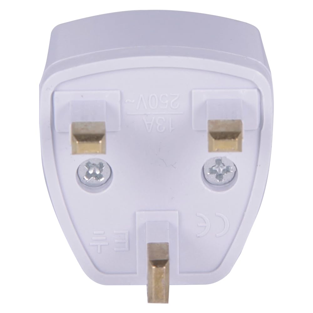 Adattatore universale da viaggio tipo G, bianco