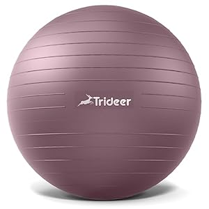 Trideer Yoga Ball â Anti-Burst Exercise Ball for Pregnancy, Office, Birthing, Stretching & Core Workout â Home Gym & Therapy
