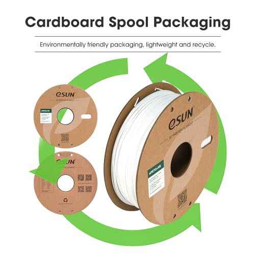 Image of eSUN High Speed Upgraded PETG Filament 1.75mm, High Toughness 3D Printer Filament Speedy PETG for Fast Printing, 1KG Spool (2.2 LBS) 3D Printing Filament for 3D Printers, Solid Fire Engine Red
