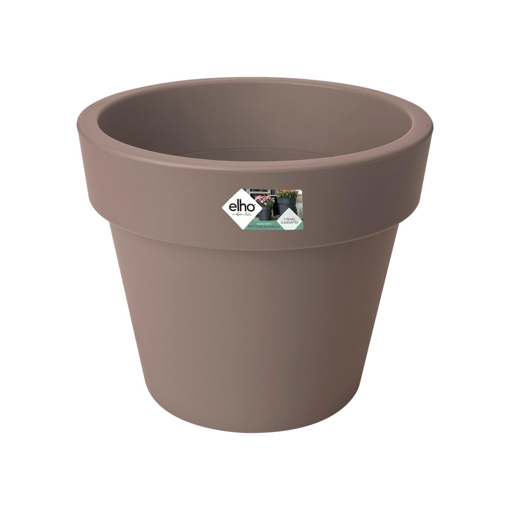 Pot de fleurs extérieur grand volume Elho Basics résistant