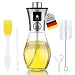 Produktbild Hebing® Premium Ölsprüher für Speiseöl - Extrem präzise Öl-Sprühflasche aus Edelstahl und Glas - Multifunktionaler und professioneller Ölspray - Stylischer Küchenhelfer