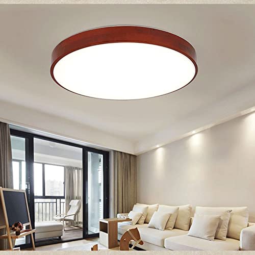 Lustre LED en bois réglable avec lumière variable pour chambre