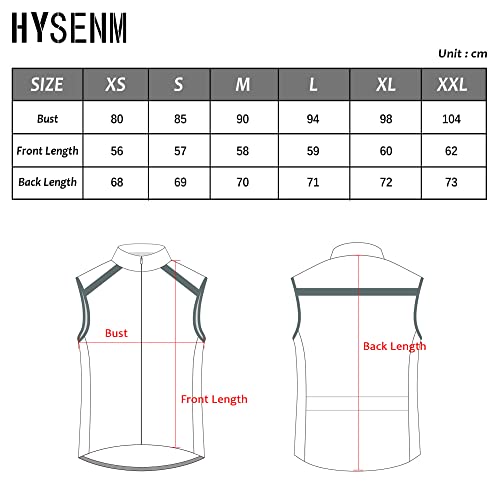 Hysenm Colete de ciclismo masculino refletivo de alta visibilidade sem mangas para corrida - colete