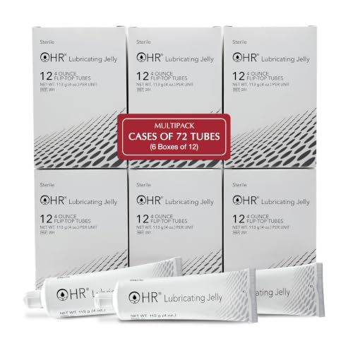 Image of HR Lubricating Jelly, Sterile, Medical & Home Use, 4 oz Tube | Water-Soluble | Non-Greasy | Non-Staining | Latex-Free | Clear & Odorless | for Catheter, Exam, Thermometer & Instruments