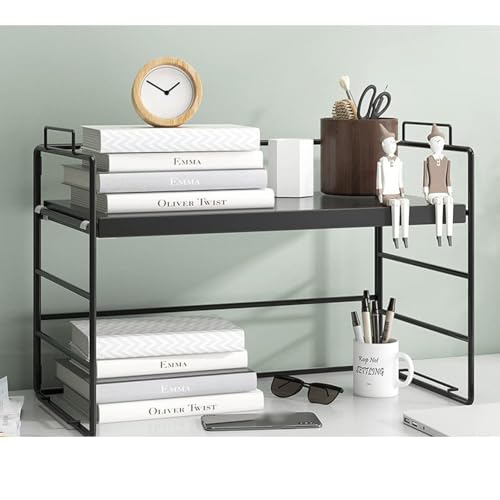 YunNasi Make Up Organizer Tisch Regal Schwarz Gewürzregal Holz...