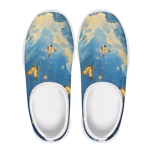 Girls'Slip On Sneakers,Lightweight Breathable Tennis Shoes Boys Wear-Resistant Non-Slip Eva Sole Running Shoes2