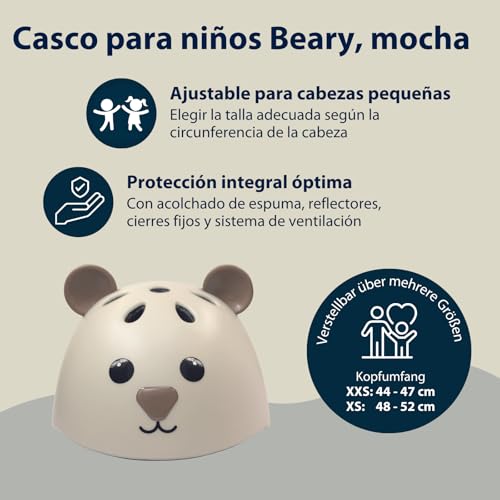 Casco de bici infantil XXS HUDORA Beary, ideal para patinete y bicicleta sin pedales de niños 2