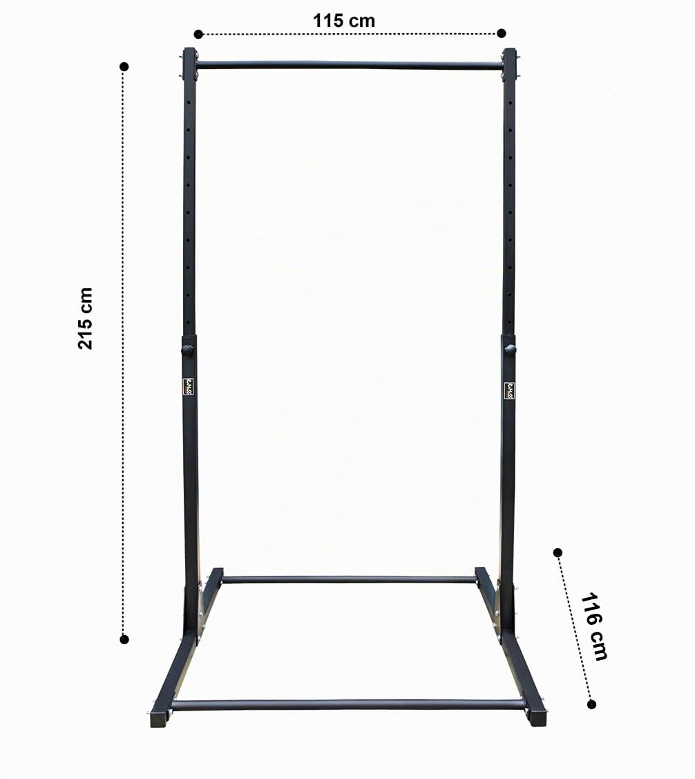 RAMASS Fitness Klimmzugstange, Klimmzugstange freistehend, Power tower ideal für Zuhause, Gymnastik, Calisthenics