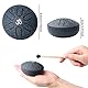 Aedcbaide Zungentrommel Tragbare Mini Trommel 3 Zoll 6 Töne Steel Tongue Drum, D-Dur Klangschale Handpan Instrument mit Schlägeln für Kinder Meditation Yoga Klangheilung Garten Weihnachten (Blau)