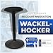 Ergonomischer Hocker - Bürohocker Testsieger mit 55-80 cm Stehhocker Höhenverstellbar mit Schwingeffekt - Büro Stehstuhl - Rutschfester Sitzhocker Ergonomisch - Wackelhocker Büro - Mattschwarz