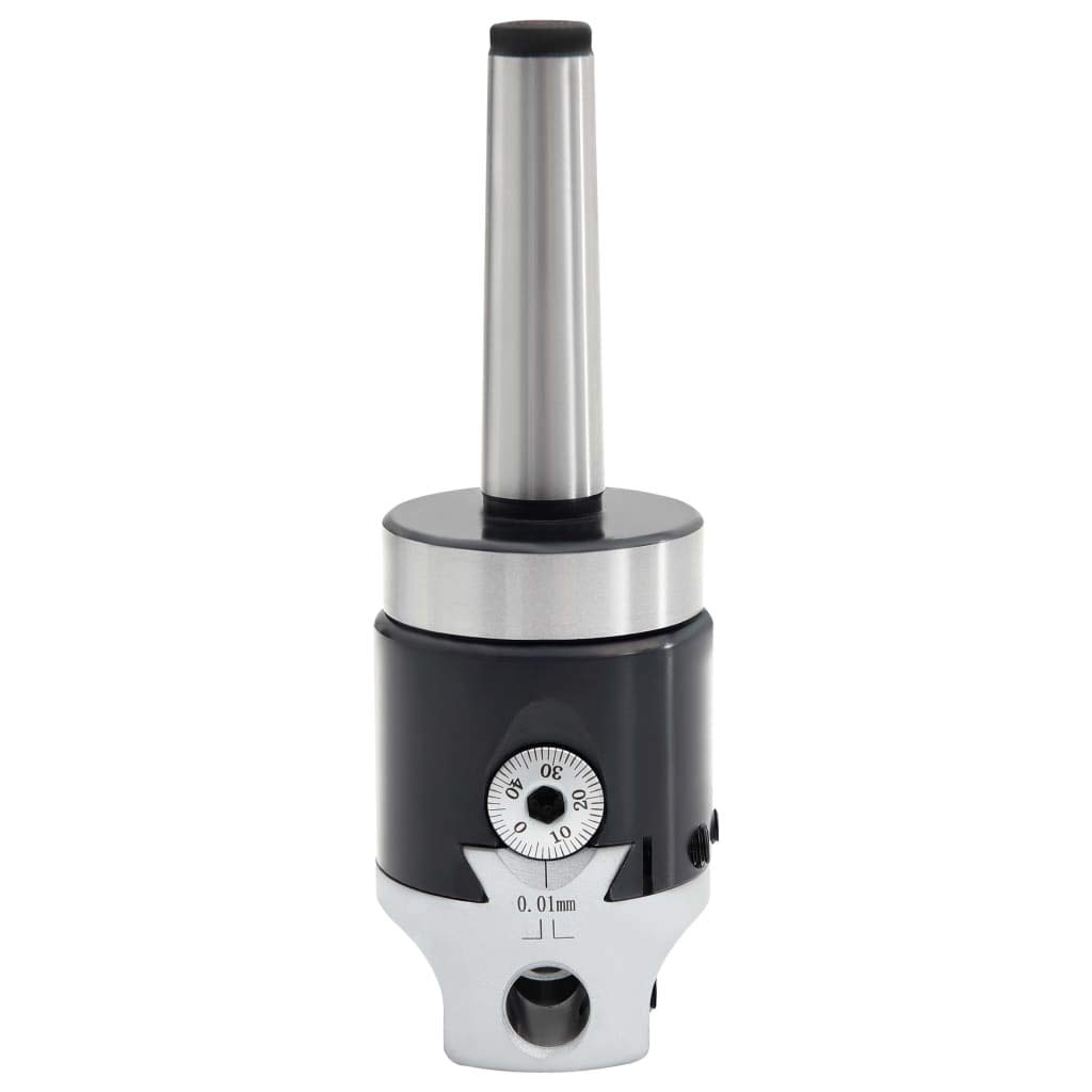 50 mm głowica wiertnicza z trzpieniem wiertniczym MT2 ze stali 40 CR, precyzyjna 0,01 mm, pojemność wiercenia 10-125 mm, w zestawie 3 klucze imbusowe, nadaje się do frezarki, warsztatu i