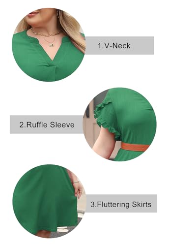 Image of Celkuser Plus Size Casual Summer Shirt Dress for Women