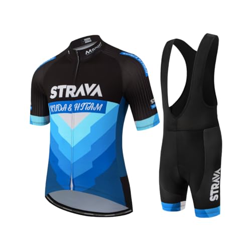 Ropa de ciclismo Maillot Ciclismo Hombre completo camiseta + pantalones cortos 5D Gel Acolchado - Mod.01b XXL