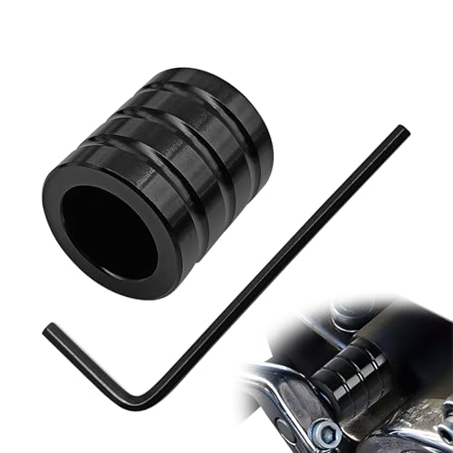 Image of Motorcycle Heel Shift Eliminator Cap, Aluminum Heel Shift Eliminator Motorcycle Accessory Compatible with Trike FLHT FLHR FLHX CVO 1980 to 2019 (Black)