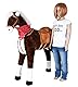 Knorrtoys 40750 - Stehpferd XXL Winnie Standpferd Reitpferd, mit Sattel und Zaumzeug, braun, Dunkelbraun