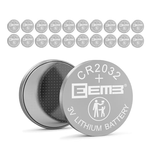 EEMB 20 Paquete CR2032 Batería 3V Batería de Litio Batería de Monedas de Botón Batería ECR2032 DL2032 LM2032 Adecuado para Control Remoto, Relojes, Calculadoras, Timbres, Equipos MéDicos, Llaveros