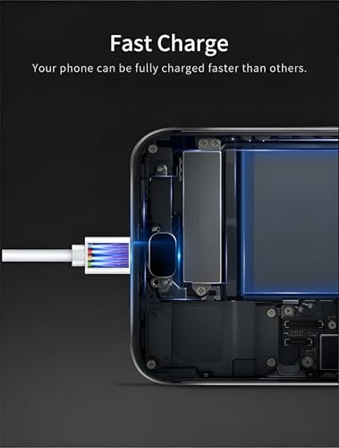Image of ZYBUX Vivo 80W Flash Charge USB Type C Cable Compatible With Vivo,V23 5G,V23 Pro,V25,V25,V25 Pro,V25E,V27,V27 Pro,Y35,X50 Pro,Y73,V21E,V20,V21,V21 Pro T1,iQOO Neo 7,6,Z3,Z5,Z6 44W Flash Charger USB-C,White,100cm