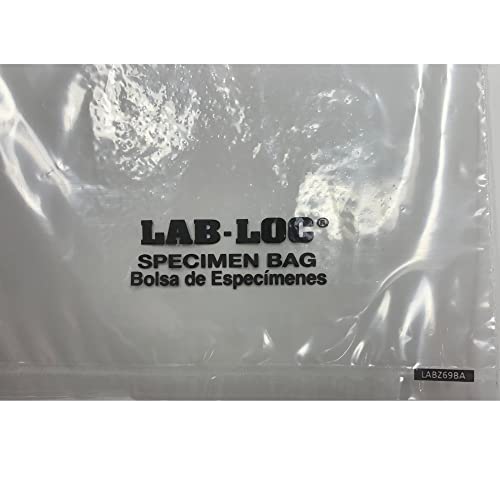 Elkay Plastics Cdk Usa Plastic Bags - Biohazard Small -Bio Hazardous Used For Transporting Medical Waste-Lab Bag Specimen Cups-100Pcs-1.75Mil-Lab Loc Bio Bags-Removable Seal N Rip Bag, Clear, 6X9 #TOP4