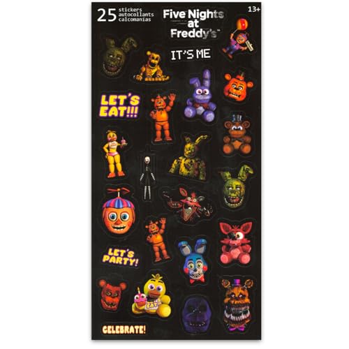 Image of Five Nights at Freddy's Hat and Mittens Set - FNAF Winter Gear Bundle with Five Nights at Freddy's Beanie, Gloves, Stickers, More | FNAF Gifts for Kids, Boys, Girls