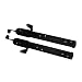 Nylon Ajustable Bloqueo Pie Kayak Apoyos Del Pie Clavijas Pedales 2pcs Negro