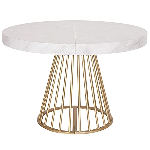 Menzzo Soare Table, Blanc, L110 x P110-160-210-260 x H76cm