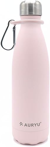 Best in Class - Botella de agua de acero inoxidable aislada de triple pared con asa adicional incluida, bebidas frías durante 24 horas y calientes