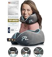 FLOWZOOM Comfy Coussin de Nuque de Voyage, Coussin de Nuque pour Adulte, Coussin de Voyage en Mou...