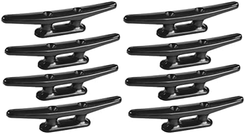 MIZUGIWA Nylon Boat Cleats 6 inch Black Boat Dock Kayak Cleat Pack of 8…