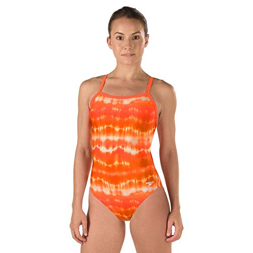 Speedo 7719635 Womens Water Supply Flyback ProLT, Speedo Orange - 12/38