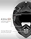 Motocross Motorradhelm Downhill Fullface Helm - Yema YM-915 Cross DH Enduro Quad Mountainbike BMX MTB Helm ECE für Damen Herren Erwachsene-Schwarz Matt-M