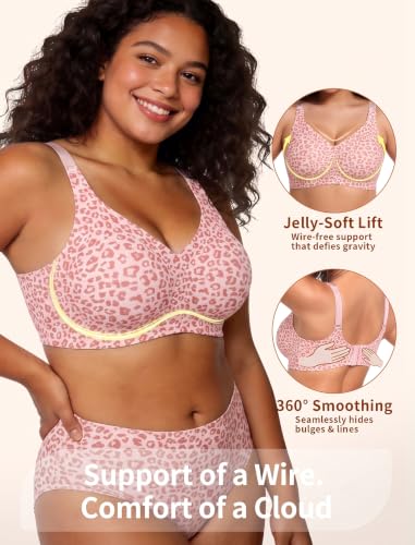 Image of Jelly Push Up Bra for Women Wireless Comfortable Seamless Full Coverage Bra