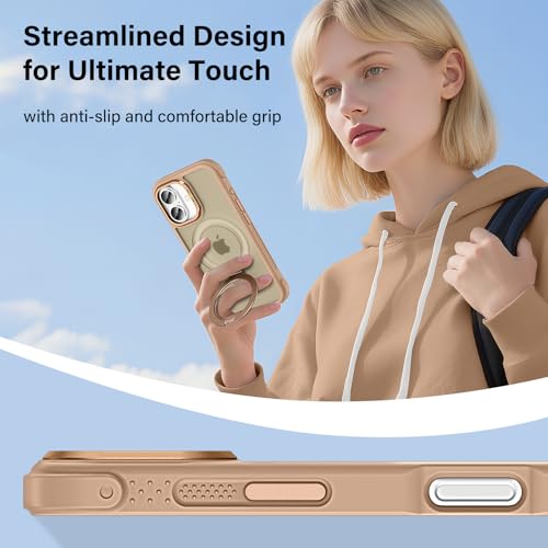 Lufanbis Designed for iPhone 17 Case with Magnetic Stand, Gold by Lufanbis - Used condition - Image 6