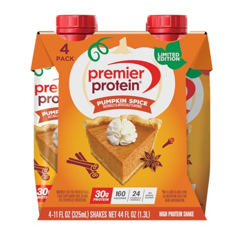 Premier Protein Shake, Limited Edition Pumpkin Spice, 30g Protein, 1g
